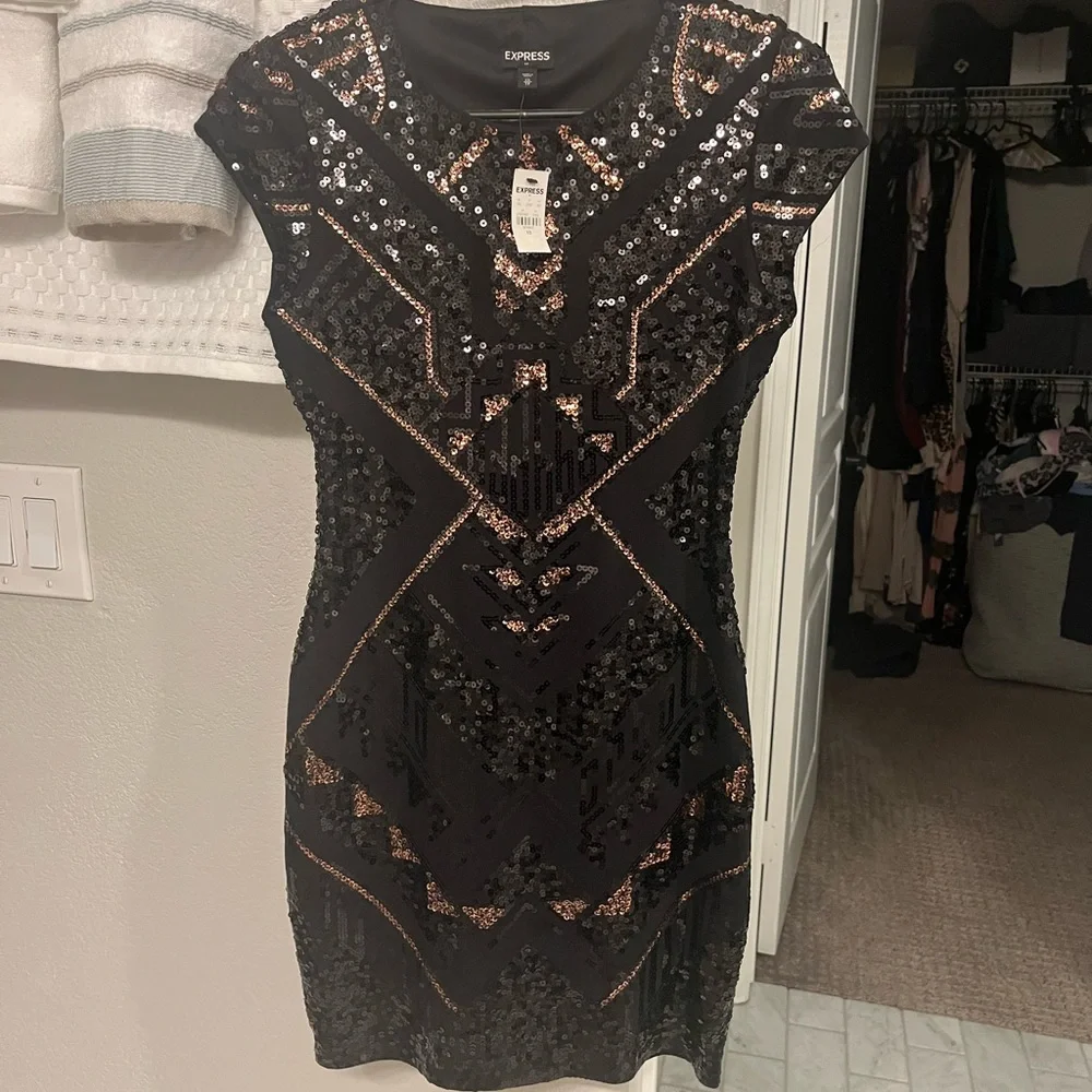 Express Sequin Dress - Picture 1 of 3